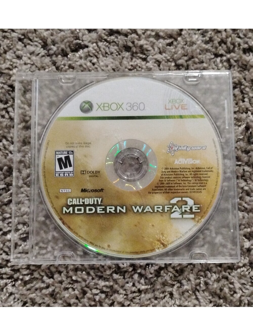 Call of Duty: Modern Warfare 2 (Xbox 360) - Game Disc Only w/ Jewel Case